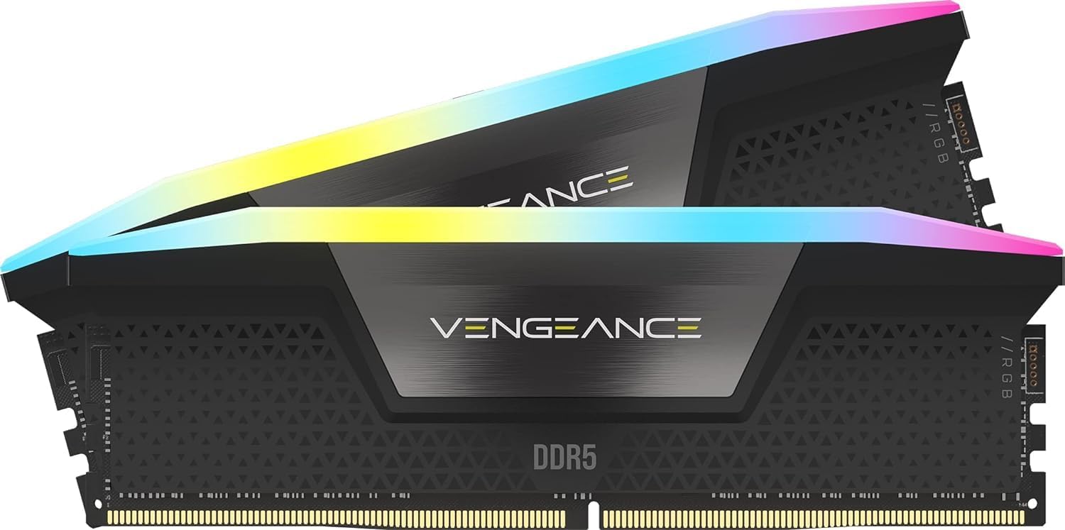 Corsair Ram Desktop VENGEANCE RGB 32GB (2x16GB) DDR5 7200MHz Black Corsair Ram Desktop VENGEANCE RGB 32GB (2x16GB) DDR5 7200MHz Black